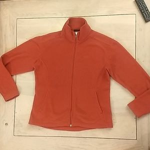 Patagonia burnt orange fleece